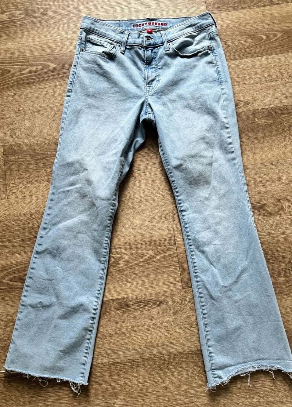 Lucky Brand Jeans Size 10/30 A Light Wash Raw Hem Denim
